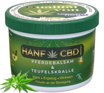 Hanf & Cannabis mit Pferdebalsam und Teufelskralle 500 ml